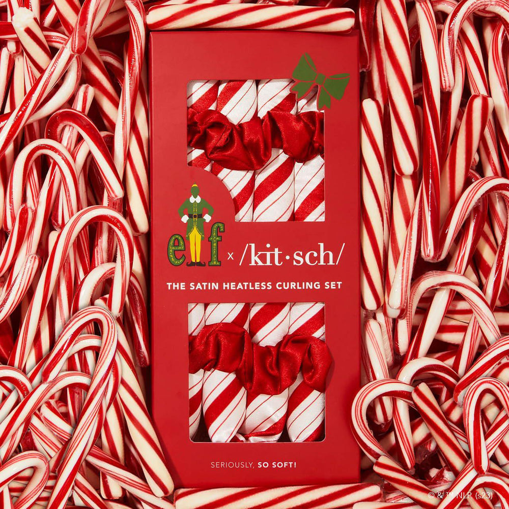 
                      
                        Kitsch Elf X  Satin Heatless Set Candy Cane 无热卷发套装
                      
                    