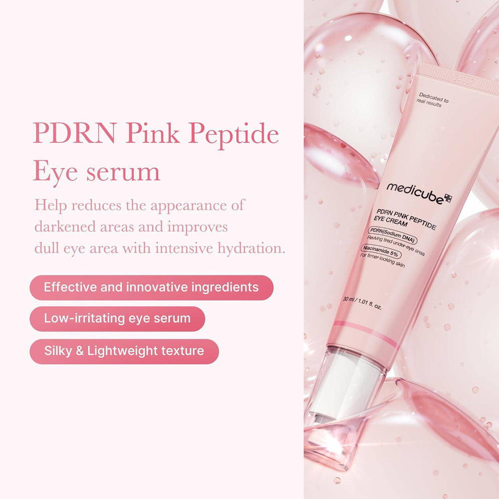 
                      
                        Medicube Salmon Dna PDRN Pink Peptide Eye Serum 美蒂秋芙PDRN粉红肽眼部精华 30mL
                      
                    