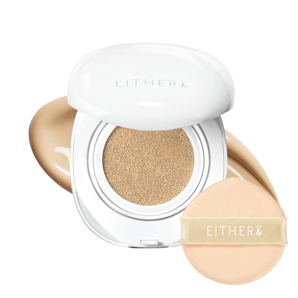 EITHER& Pebble Glow Cushion 韩国EITHER&水光保湿遮瑕气垫粉底 12g