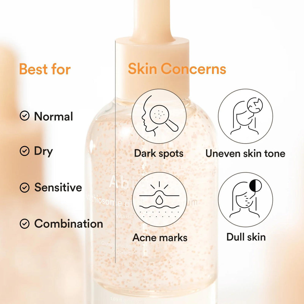 
                      
                        Abib Glutathiosome Dark Spot Serum Vita Drop 阿彼芙谷胱甘肽舒缓保湿精华液 50mL
                      
                    