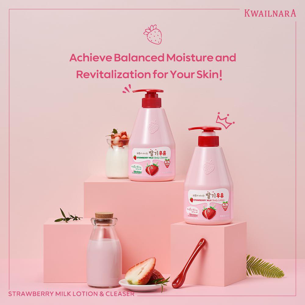 Kwailnara Milk Body Lotion 韩国Kwailnara身体乳 560mL