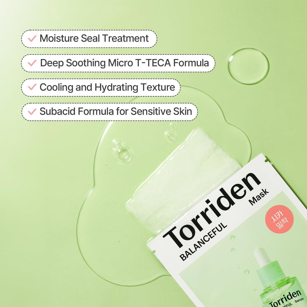 
                      
                        Torriden Balanceful Cica Mask Pack 积雪草保湿镇静面膜 10片
                      
                    