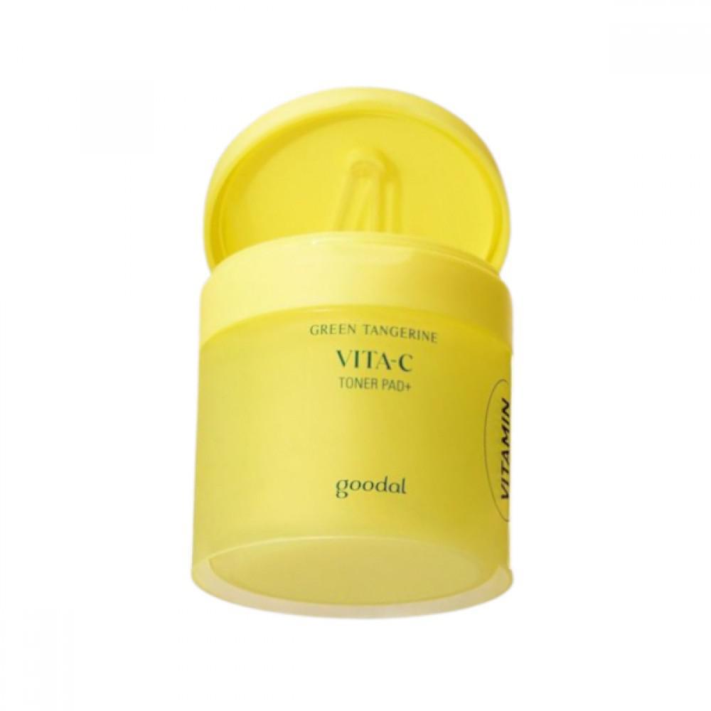 Goodal Green Tangerine Vita C Toner Pad 果达儿青橘维C棉片补水淡斑去角质140ml 70片