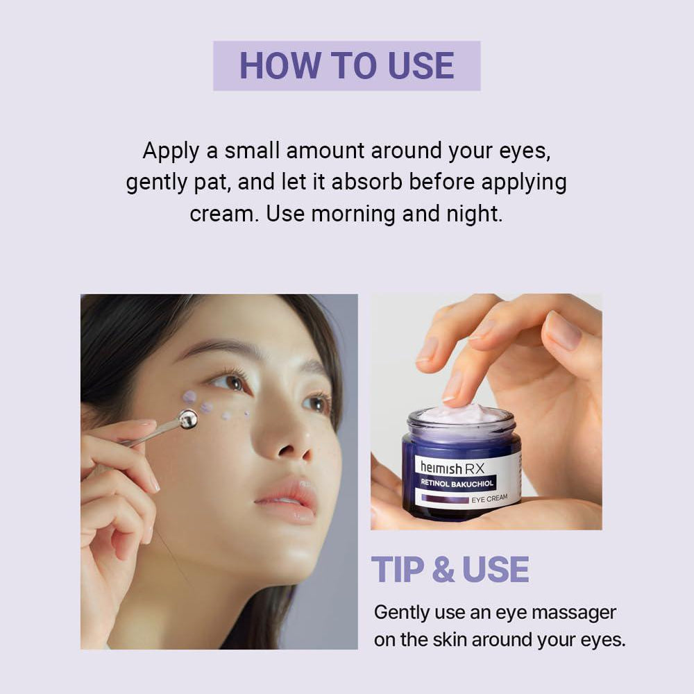 
                      
                        Heimish RX Retinol Bakuchiol Eye Cream 韩国Heimish视黄醇补骨脂酚眼霜 30mL
                      
                    