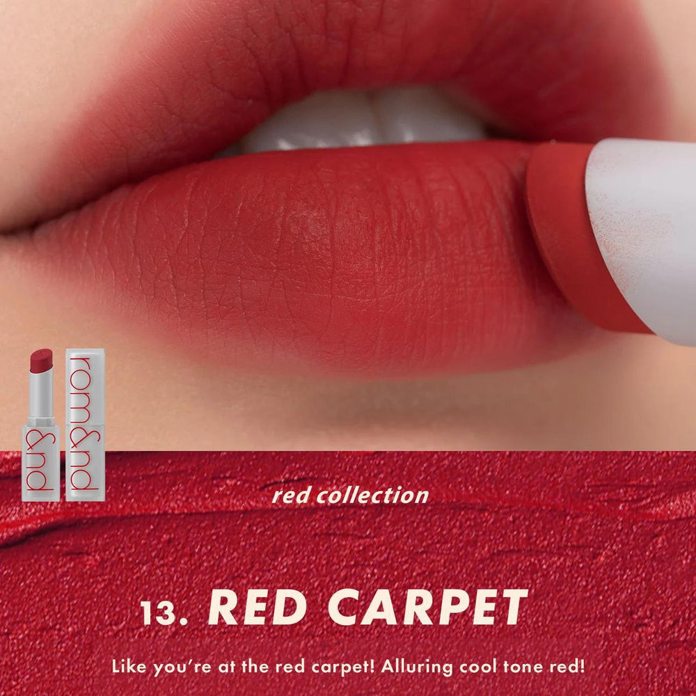 
                      
                        Rom&nd Zero Matte Lipstick 柔魅得雾面哑光丝绒口红
                      
                    