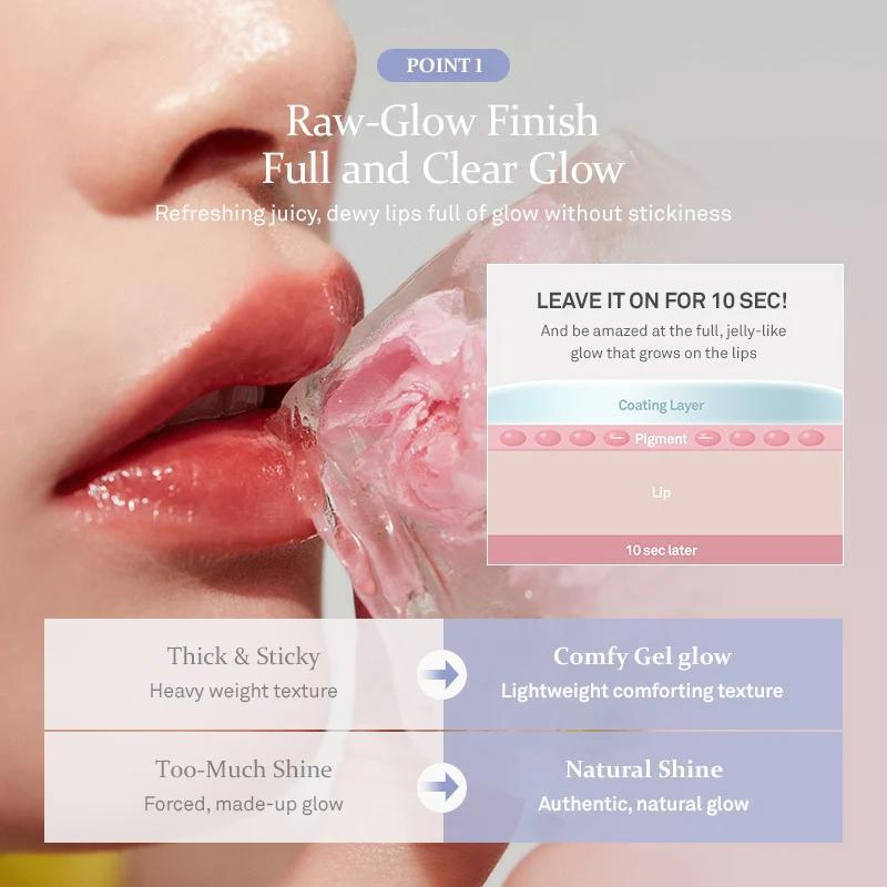 
                      
                        Hince Raw Glow Gel Tint 蕙思镜面水光唇釉
                      
                    