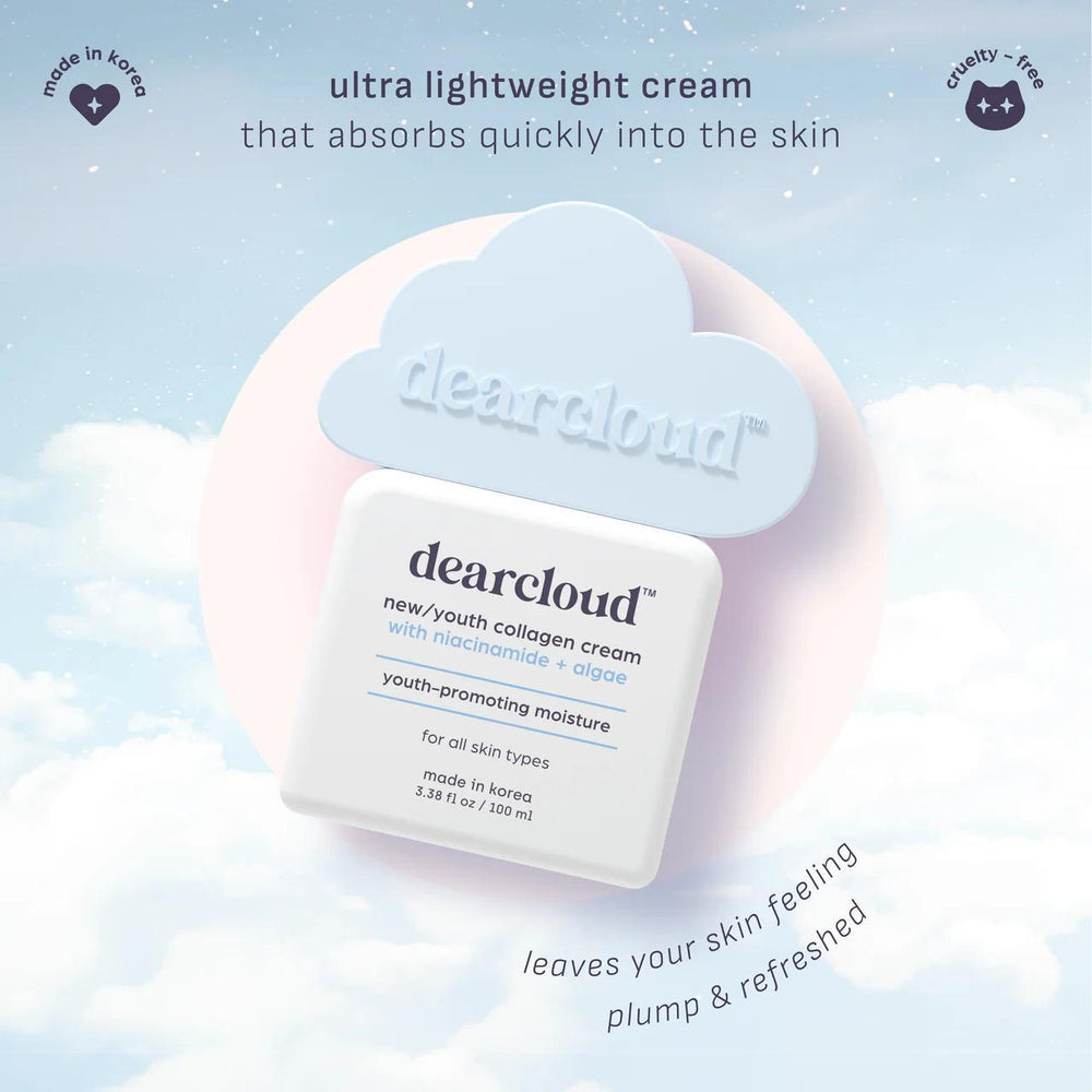 
                      
                        Dearcloud Youth Collagen Cream 韩国Dearcloud胶原蛋白保湿霜 100mL
                      
                    