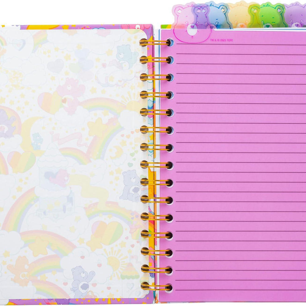 
                      
                        Care Bears Rainbow Stars 8” x 5” Spiral Tabbed Notebook 爱心熊彩虹星8”x5”螺旋标签笔记本
                      
                    