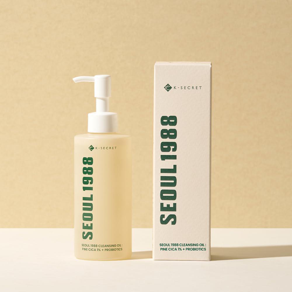 K-SECRET SEOUL 1988 Cleansing Oil - Pine Cica 1% + Probiotics 韩国K-SECRET1988卸妆油1%松树积雪草+益生菌 200mL