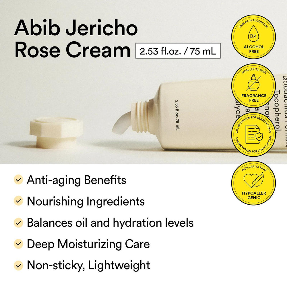 
                      
                        Abib Jericho Rose Creme Nutrition Tube 阿彼芙玫瑰清爽保湿面霜 75mL
                      
                    