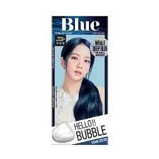 Korea Mise En Scene Bubble Hair Color爱茉莉泡沫染发剂深蓝Deep Blue 4B