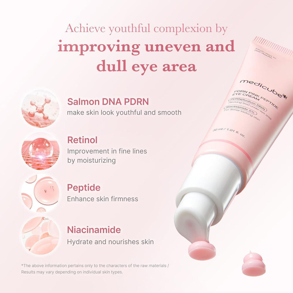 
                      
                        Medicube Salmon Dna PDRN Pink Peptide Eye Serum 美蒂秋芙PDRN粉红肽眼部精华 30mL
                      
                    