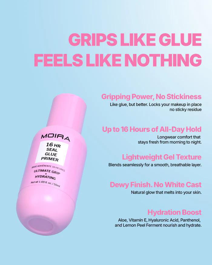 
                      
                        MOIRA 16HR Seal Glue Primer 16小时轻盈保湿妆前乳 50mL
                      
                    