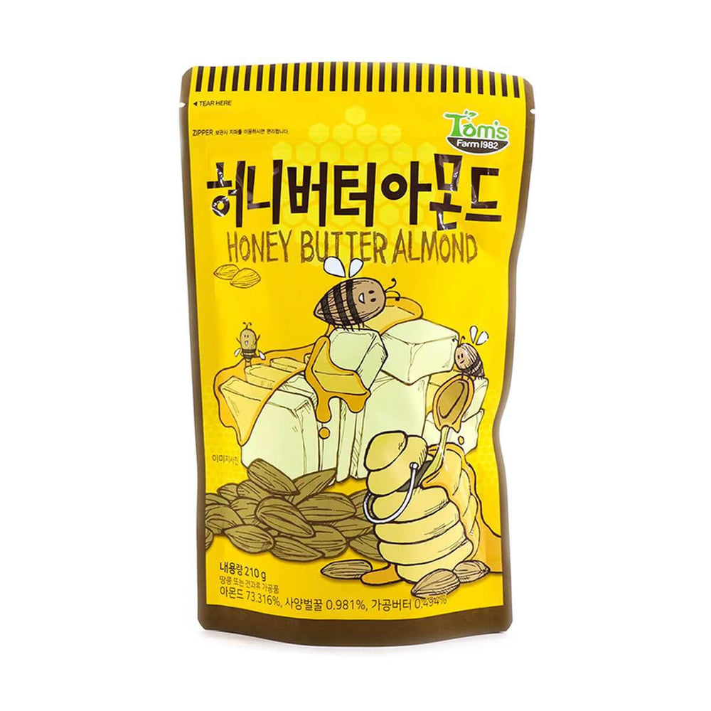 Tom's Farm Honey Butter Almond 210g 汤姆农场蜂蜜黄油杏仁