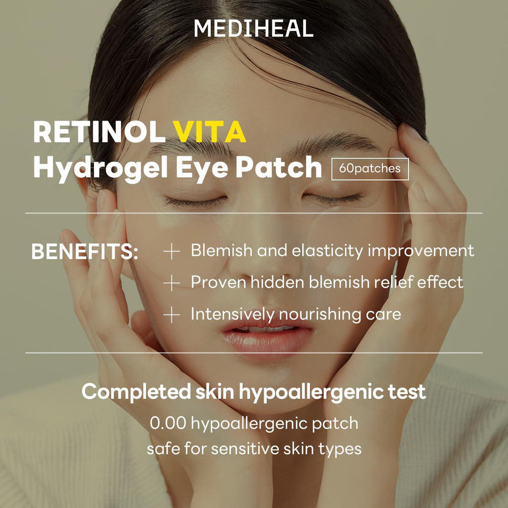 
                      
                        Mediheal Vita Collagen Eye Ampoule Patch 美迪惠尔视黄醇胶原蛋白保湿抗衰眼膜 60pcs
                      
                    