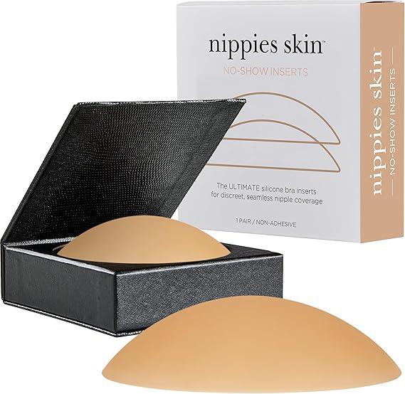 Nippies Skin Non-Adhesive Bra Liner No-Show Inserts (A-C cups) 美国无粘性隐形硅胶乳贴