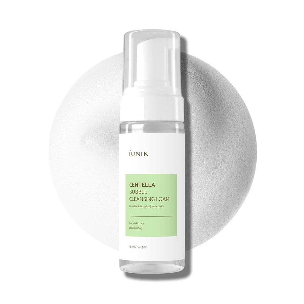 IUNIK Centella Bubble Cleansing Foam 艾侑妮积雪草泡沫纯素洁面慕斯 150mL