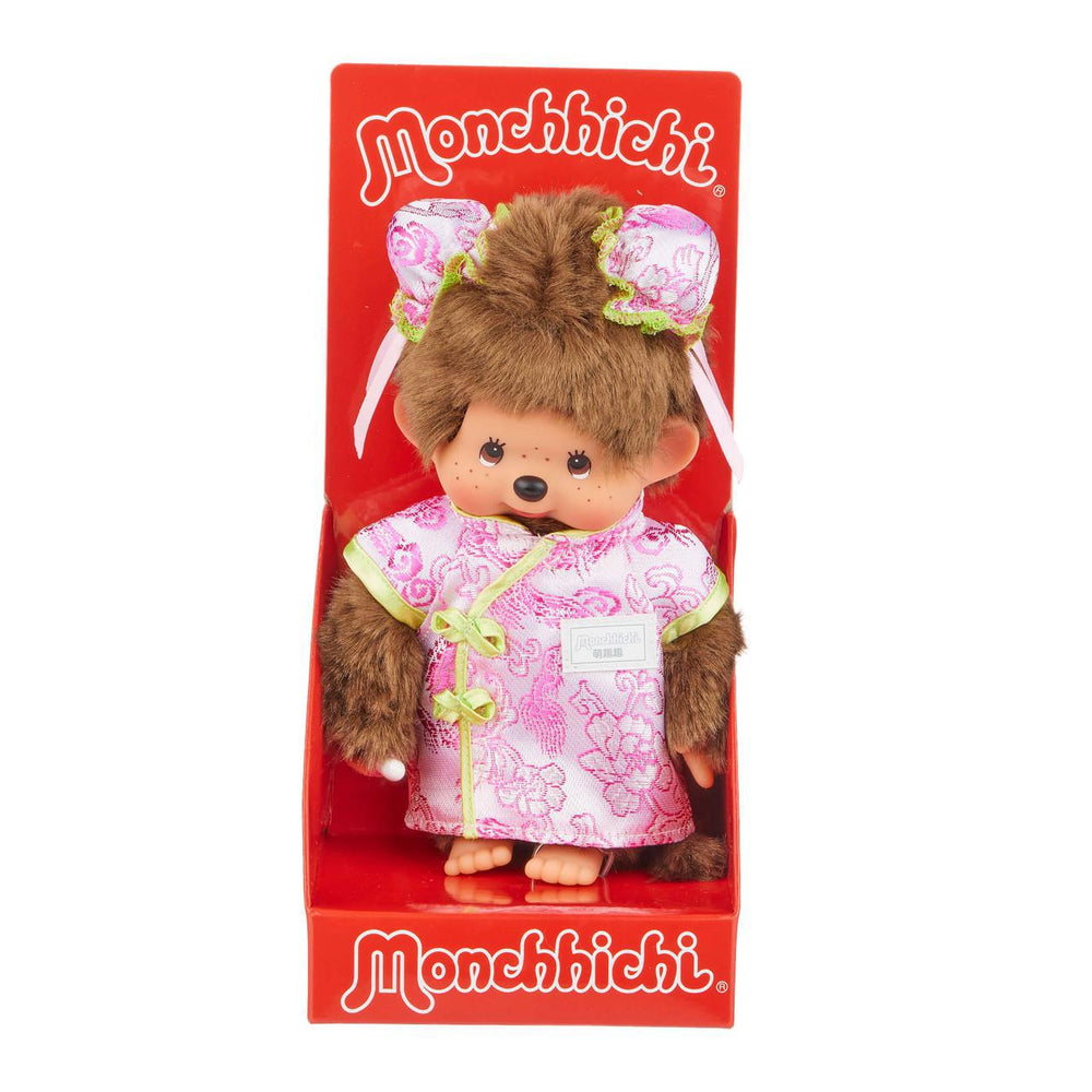 Monchhichi Girl In Traditional Chinese Dress Plush 蒙奇奇中式服饰毛绒玩具