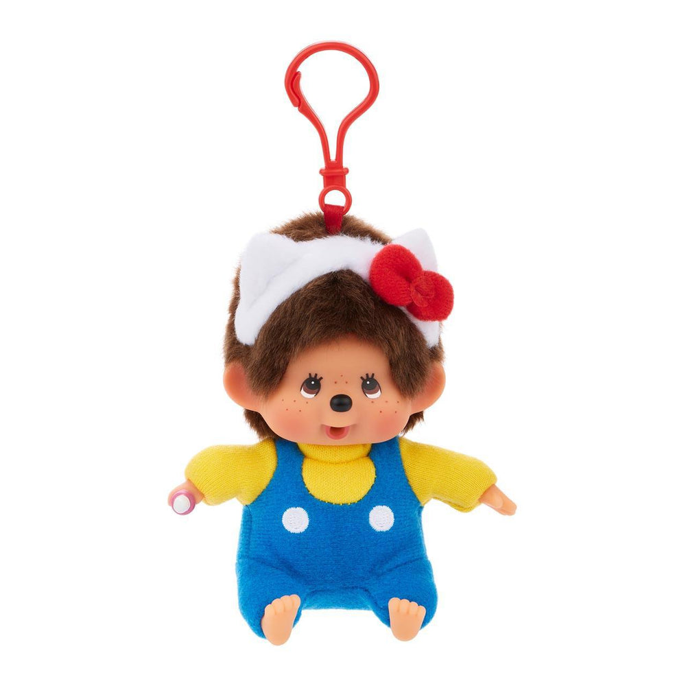 Sanrio Hello Kitty X Monchhichi Plushie 蒙奇奇穿Hello Kitty服装毛绒玩具