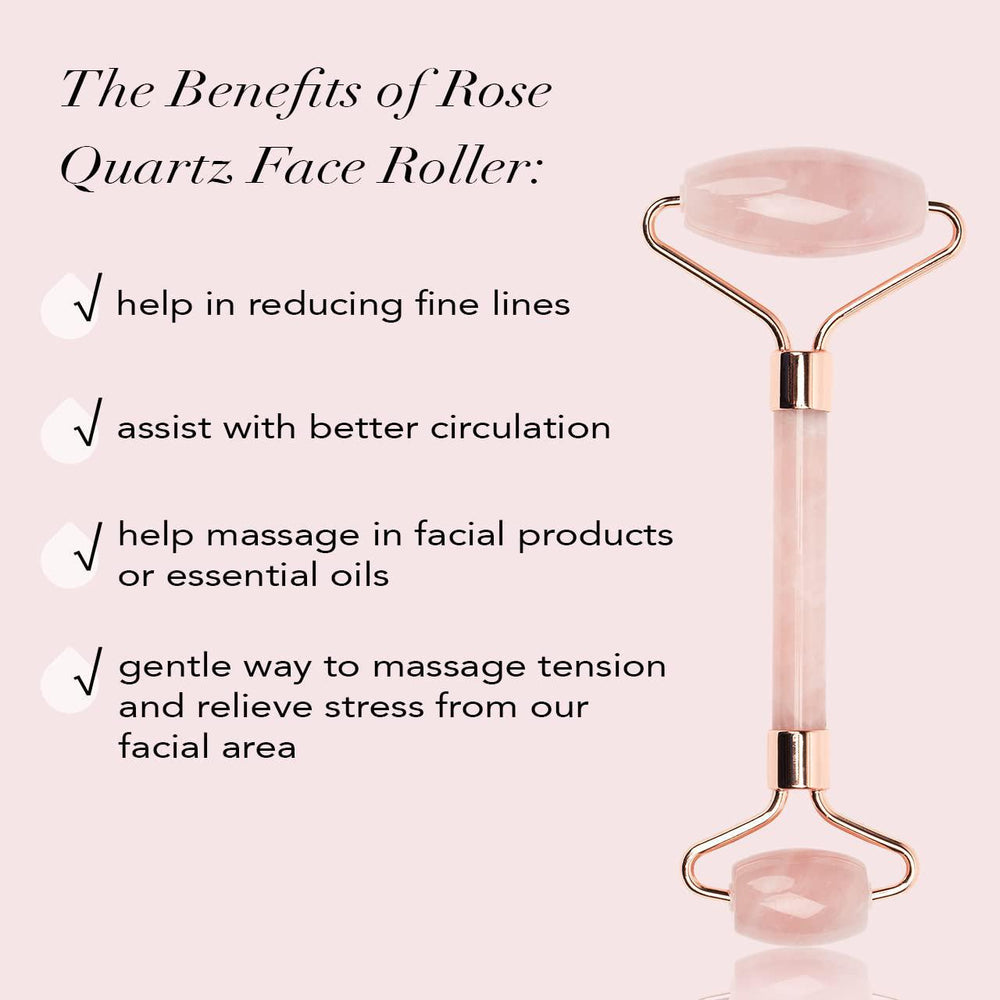 
                      
                        Kitsch Rose Quartz Crystal Facial Roller 玫瑰石英滚轮面部按摩器
                      
                    