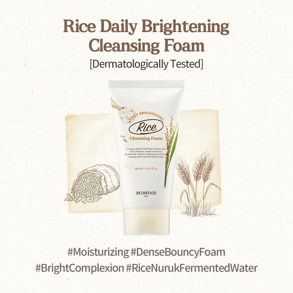 
                      
                        Skinfood Rice Daily Brightening Cleansing Foam 大米日常洁面乳 150mL
                      
                    