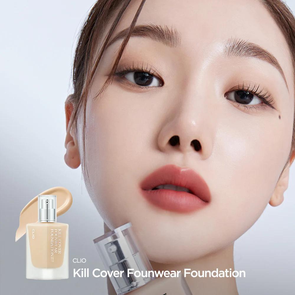 
                      
                        CLIO Kill Cover Founwear Foundation 珂莱欧雾面遮瑕粉底液 SPF30 PA+++
                      
                    