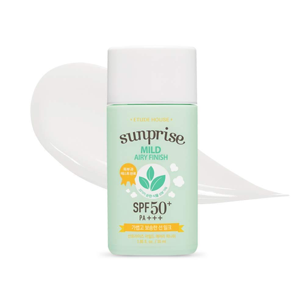 Etude House Sunprise Mild Airy Finish Spf50+++ 55ml 爱丽小屋物理防晒霜