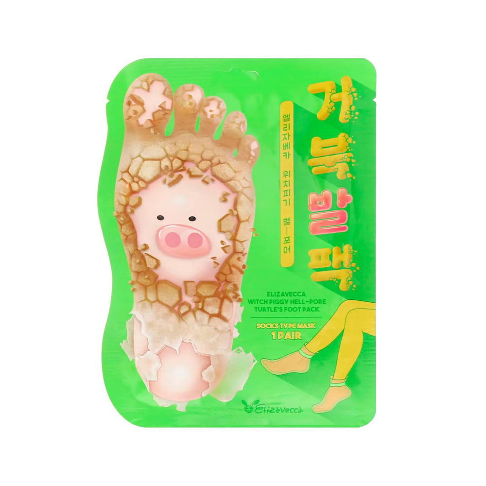 Elizavecca Turtle's Foot Pack 恶魔猪去角质足膜 1pc