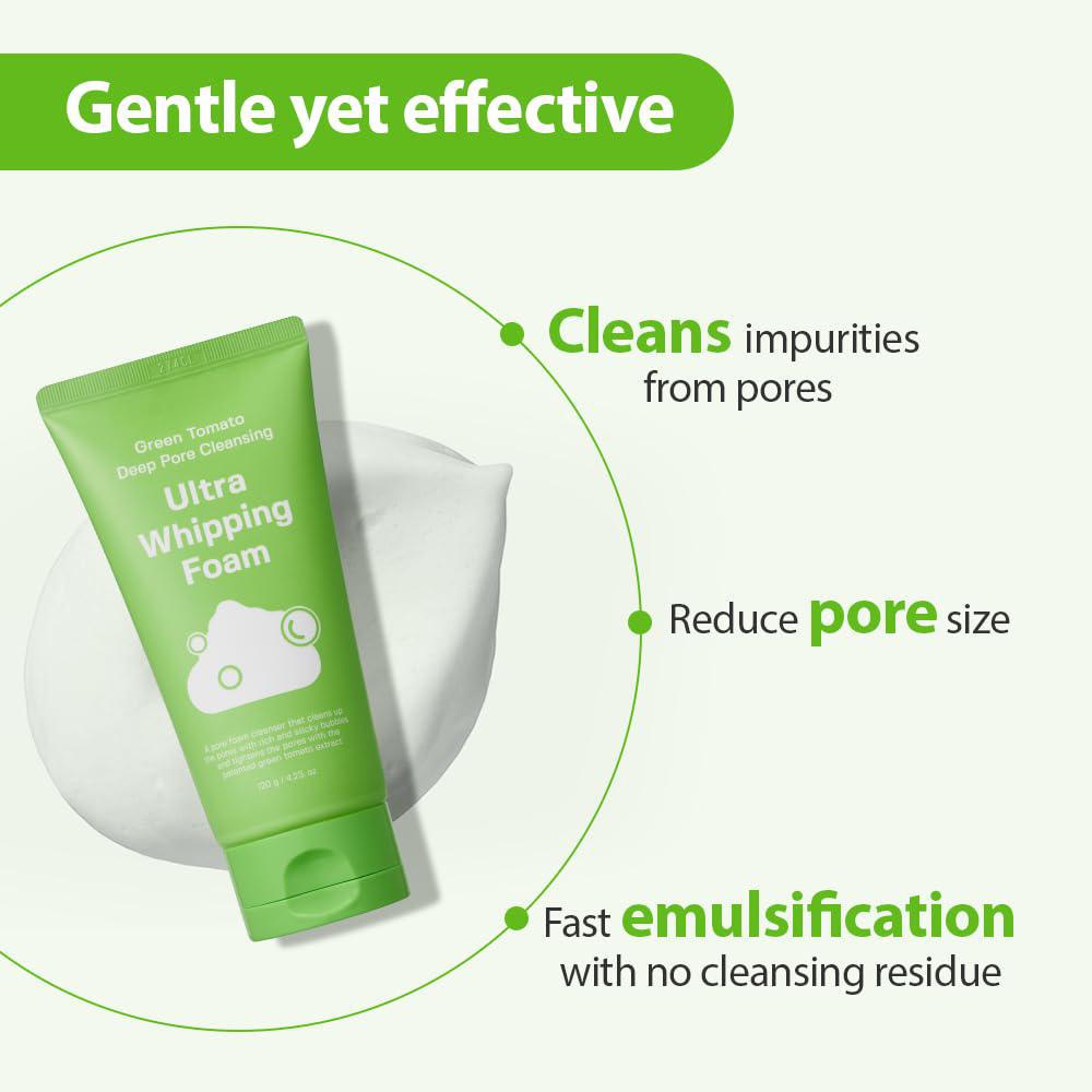 
                      
                        Sungboon Editor Green Tomato Deep Pore Cleansing 韩国Sungboon Editor绿番茄深层毛孔清洁泡沫洁面乳 120g
                      
                    