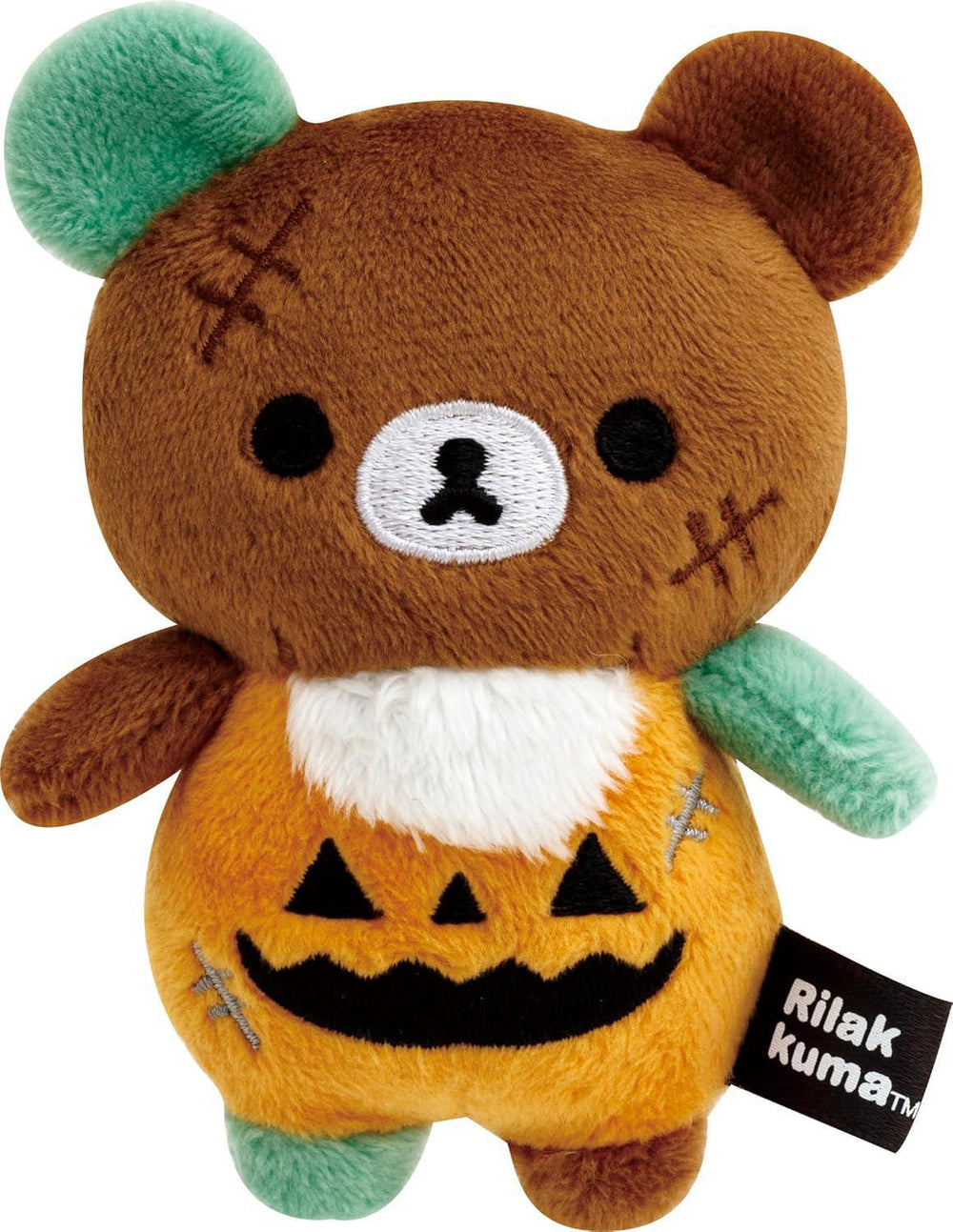 San-X Rilakkuma Chairoikoguma Pumpkin Plush 日本San-X轻松熊幽灵万圣节特诺里主席熊毛绒玩具