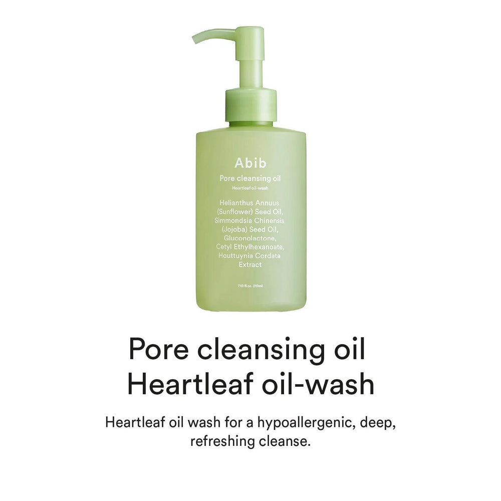 
                      
                        Abib Pore Cleansing Oil Heartleaf Oil Wash 阿彼芙鱼腥草清洁补水改善黑头角质面部卸妆油 210ml
                      
                    