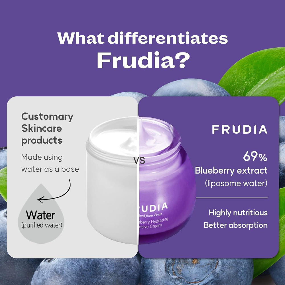 
                      
                        FRUDIA Blueberry Hydrating Cream 馥露迪雅滋润保湿蓝莓面霜 55g
                      
                    