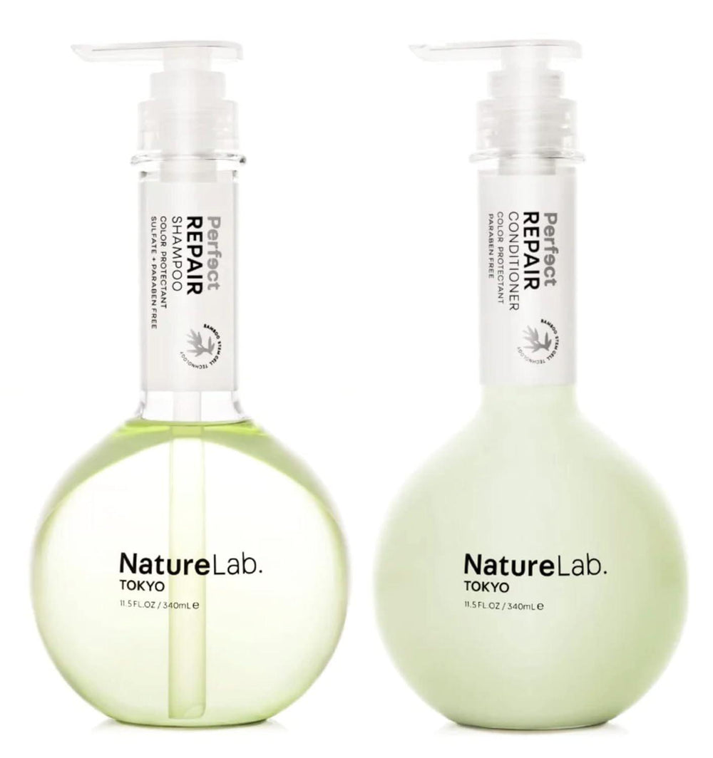 NatureLab Tokyo Perfect Repair Shampoo & Conditioner 头皮护理完美修复洗发水和护发素组合 340mL