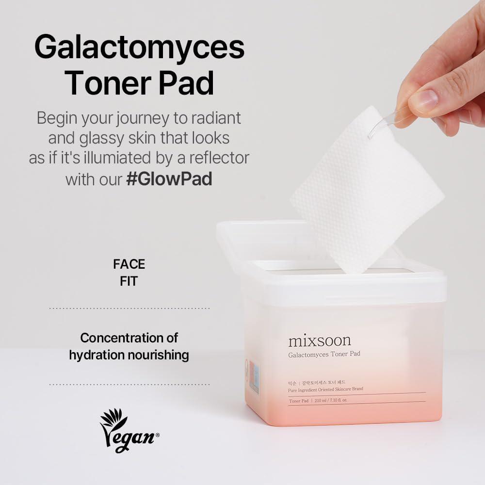 
                      
                        Mixsoon Galactomyces Toner Pad 韩国Mixsoon半乳糖酵母保湿爽肤棉 280mL
                      
                    