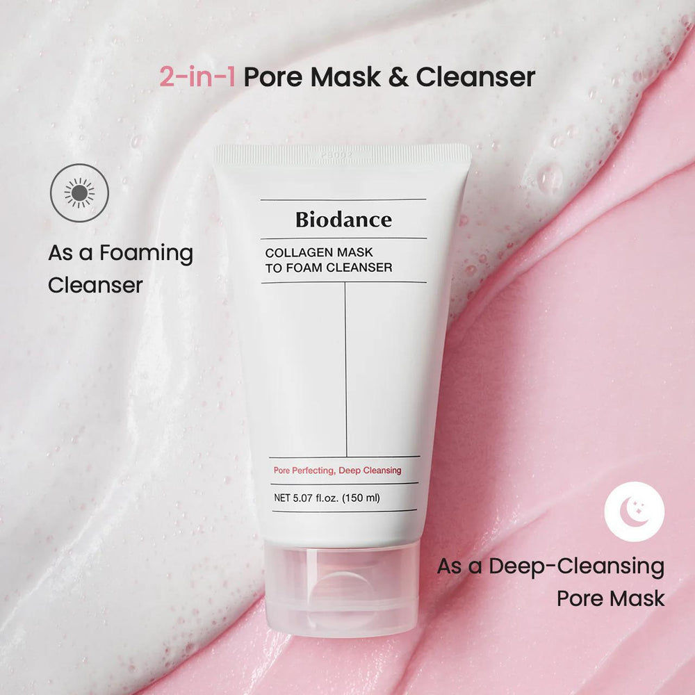 Biodance Collagen Mask To Foam Cleanser 贝欧丹斯胶原蛋白面膜泡沫洁面乳150mL