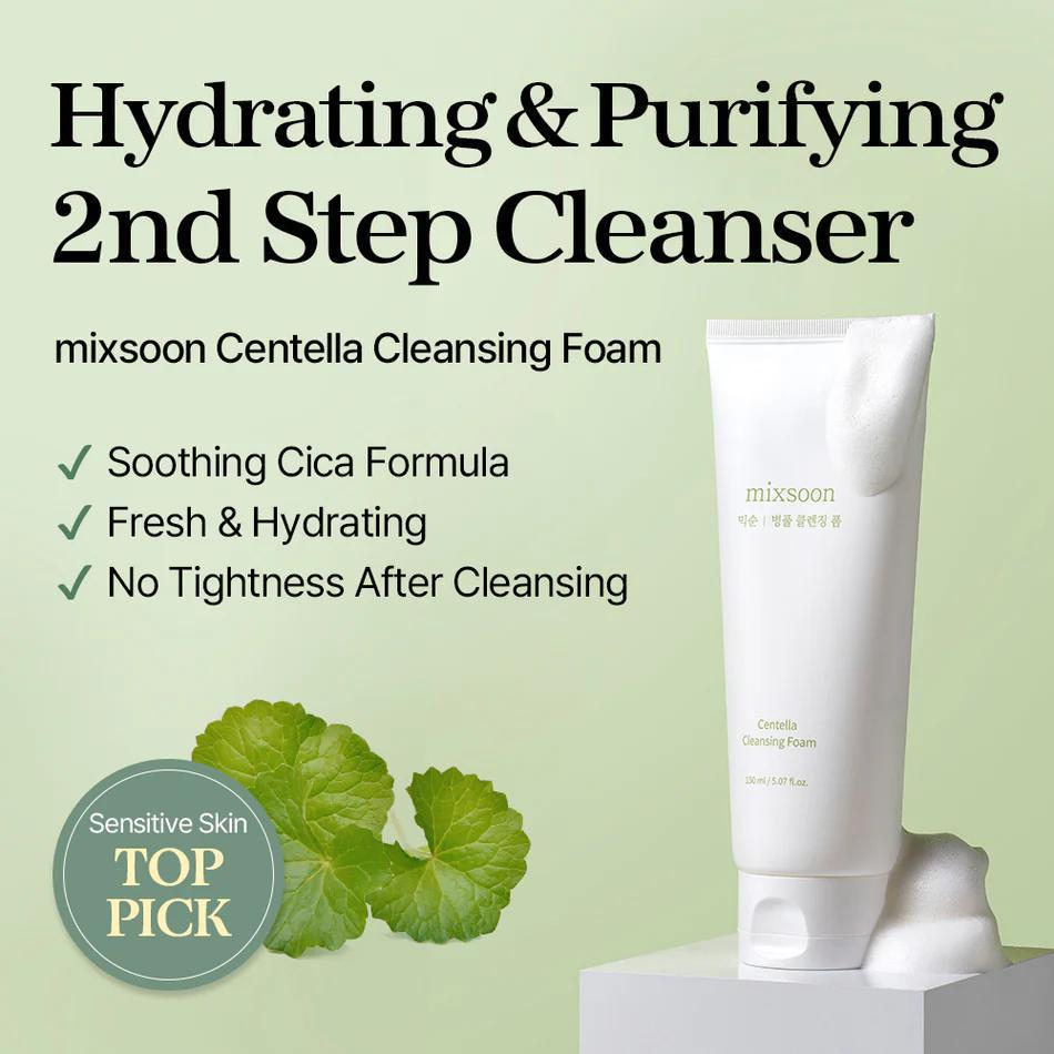 
                      
                        Mixsoon Centella Cleansing Foam 韩国积雪草温和洗面奶 150mL
                      
                    