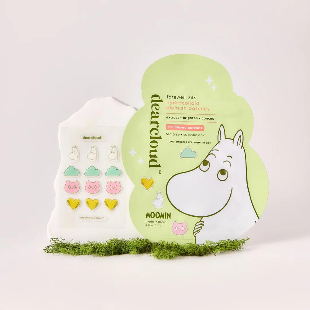 Dearcloud Moomin Hydrocolloid Blemish Patches Farewell, Zits! 姆明水杨酸祛痘贴 告别痘痘