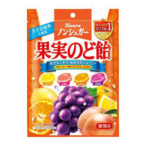Kanro Non-Sugar Fruit Throat Candy 90g 甘乐KANRO 无糖润喉糖 混合水