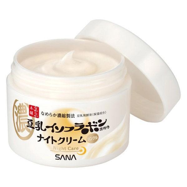 Sana Nameraka Wrinkle Milky Night Cream 豆乳美肌本铺高保湿去细纹紧致抗皱面霜50g