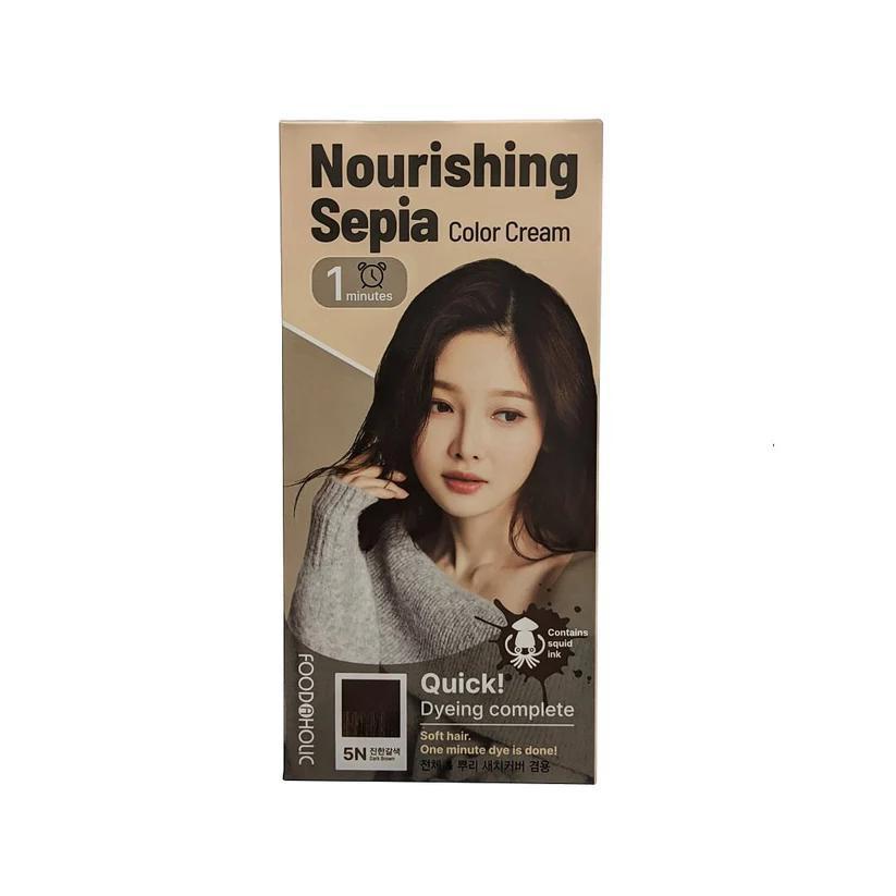 
                      
                        Foodaholic Nourishing Sepia Color Cream 1min 韩国Foodaholic一分钟染发膏 60g
                      
                    