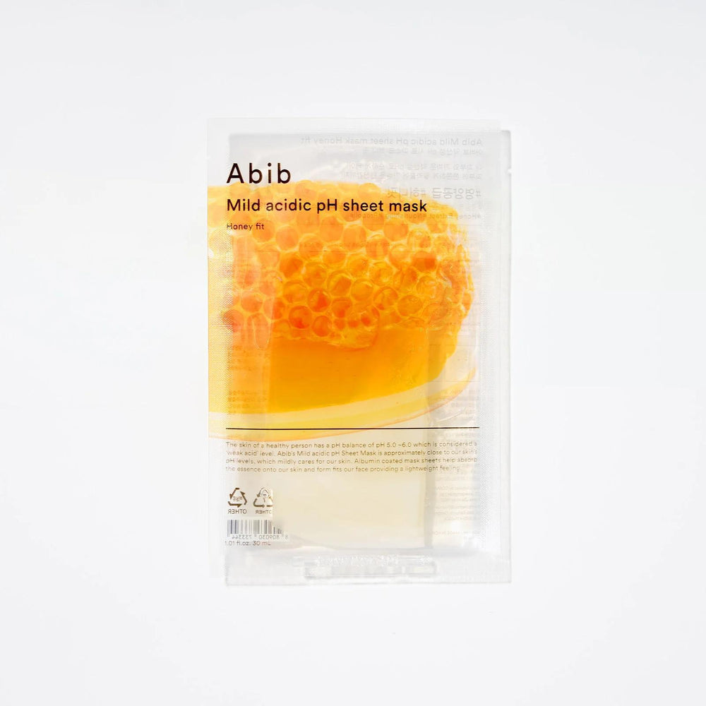 Abib Mild Acidic PH Sheet Mask- Honey Fit 阿彼芙弱酸性蜂蜜滋养紧致面膜