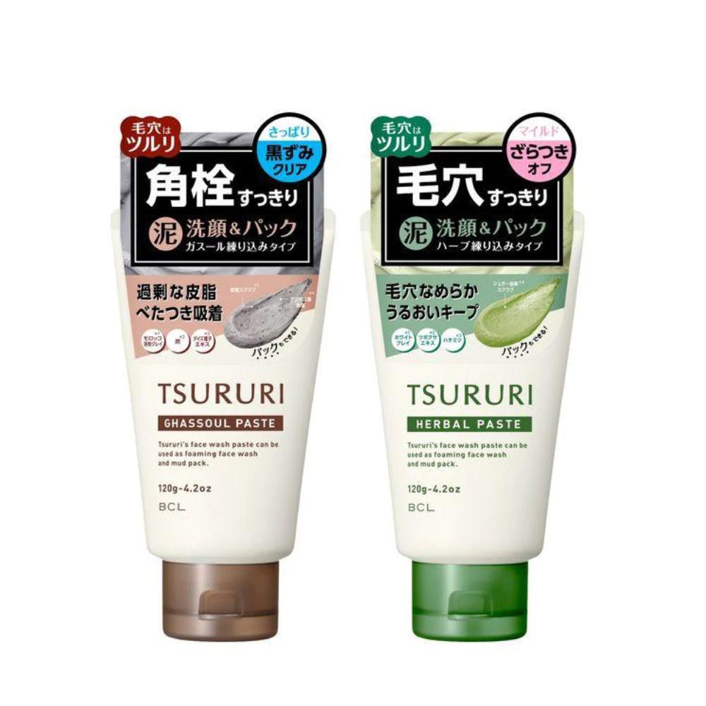 BCL Tsururi Face Wash Paste 碧芯珞日本黑炭深层洗面奶去黑头洗面奶泥膜二合一 120g