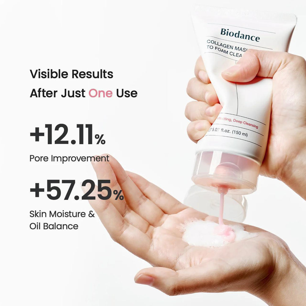 
                      
                        Biodance Collagen Mask To Foam Cleanser 贝欧丹斯胶原蛋白面膜泡沫洁面乳150mL
                      
                    