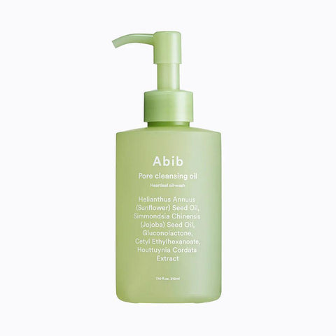 Abib Pore Cleansing Oil Heartleaf Oil Wash 阿彼芙鱼腥草清洁补水改善黑头角质面部卸妆油 210mL