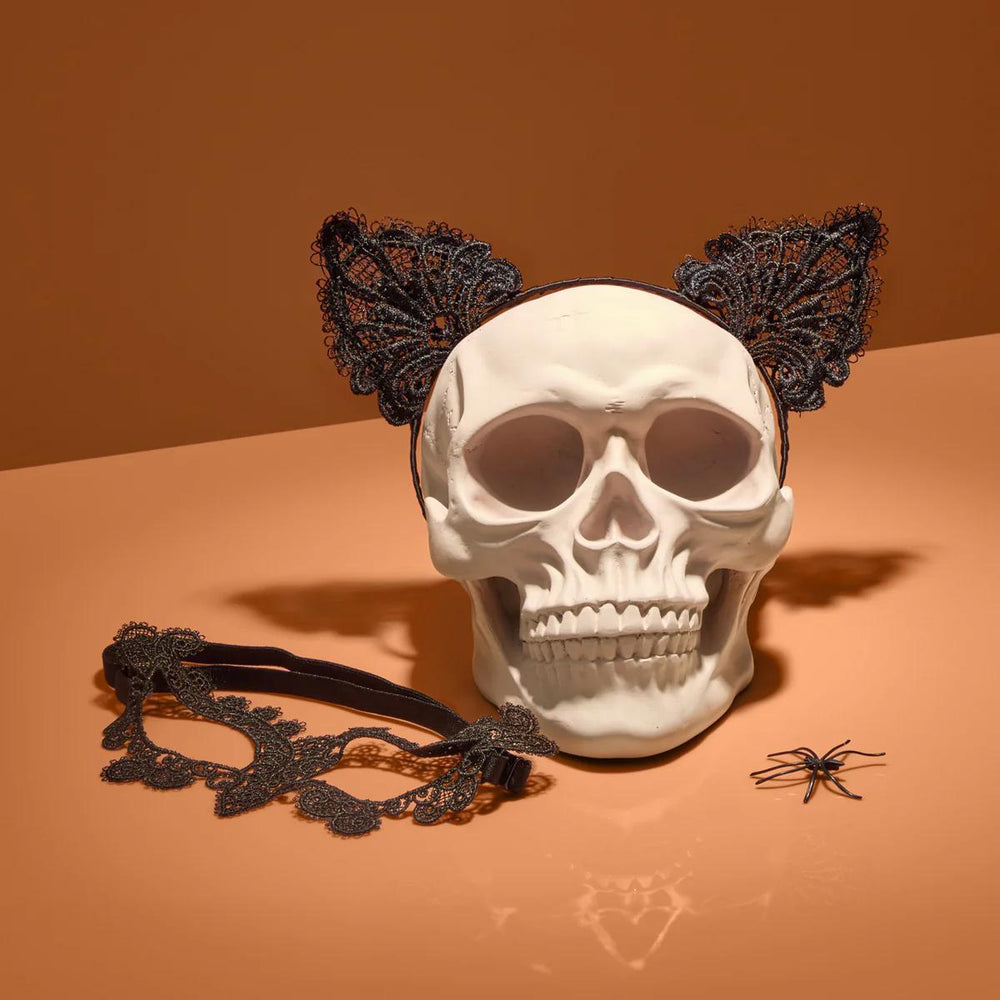 
                      
                        Kitsch Lace Headband & Mask 2pc Set - Black Cat 黑色蕾丝头带和面具 2件套
                      
                    