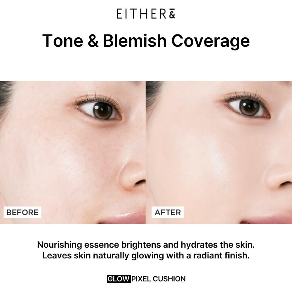 
                      
                        EITHER& Pebble Glow Cushion 韩国EITHER&水光保湿遮瑕气垫粉底 12g
                      
                    