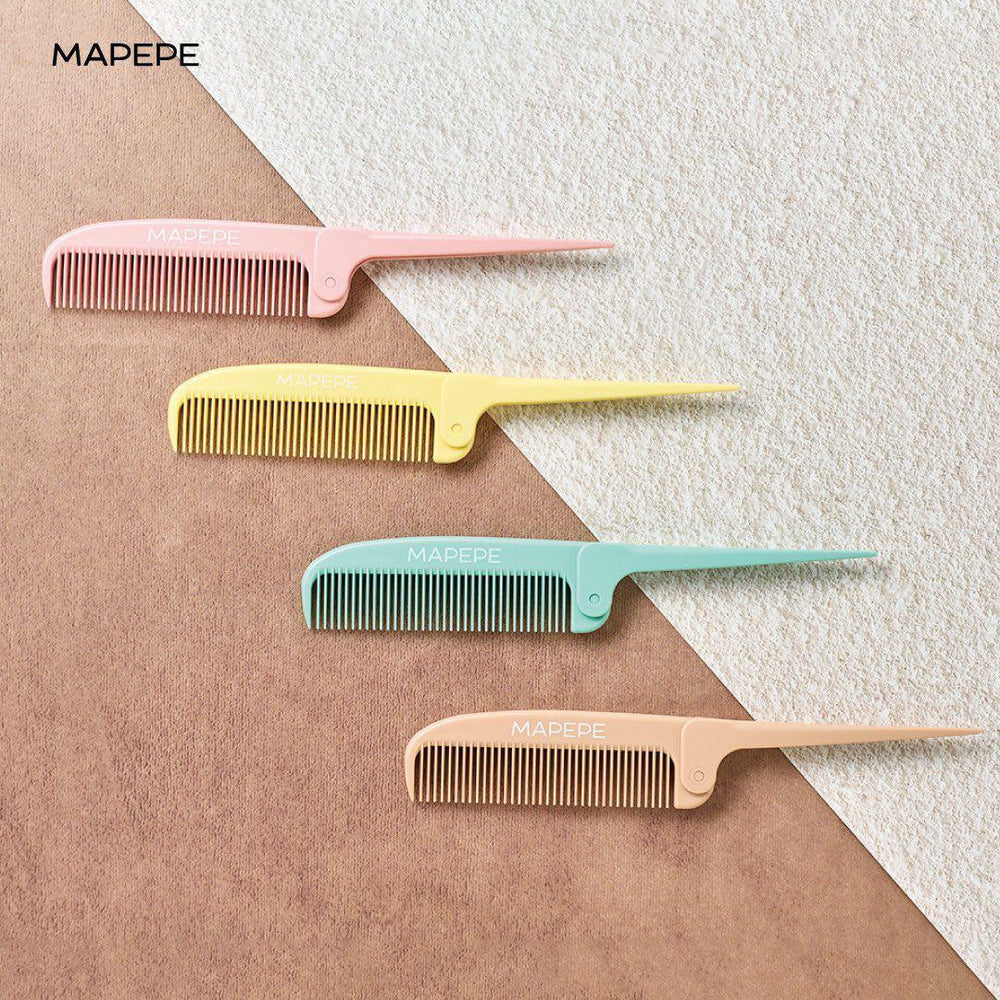 Mapepe Folding Pocket Comb Macaron 日本Mapepe便携折叠梳子刘海细节梳