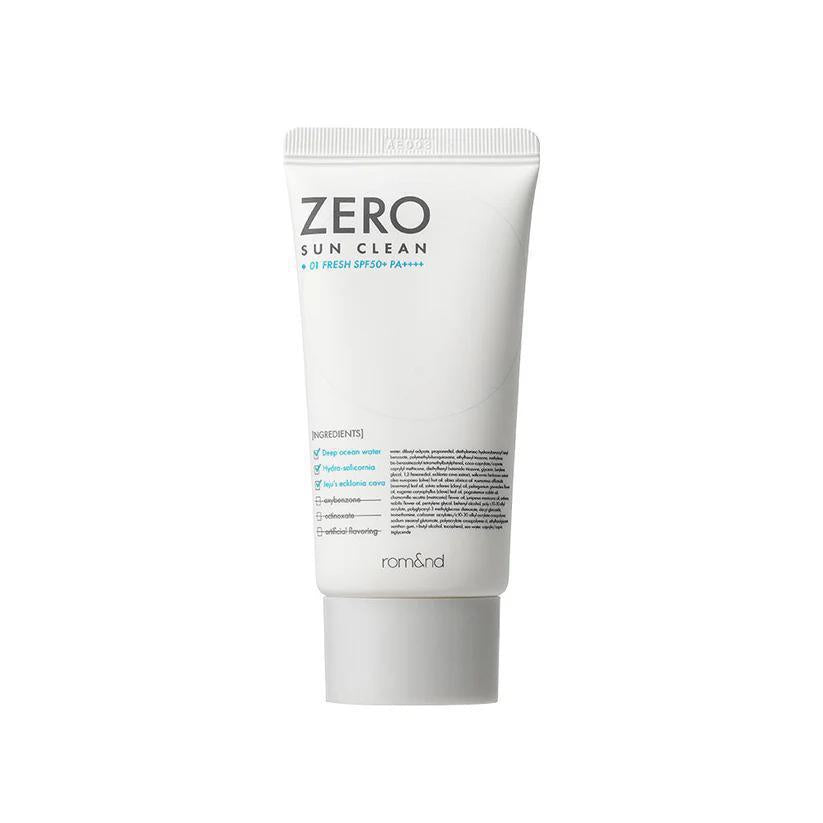 
                      
                        Rom&nd Zero Sun Clean 柔魅得纯净提亮防晒隔离霜 SPF50+ PA++++
                      
                    