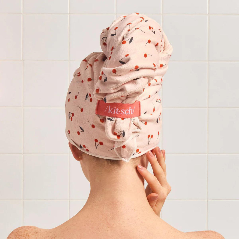 
                      
                        Kitsch Xl Hair Towel Wrap - Cherry Print 樱桃印花大码发巾
                      
                    