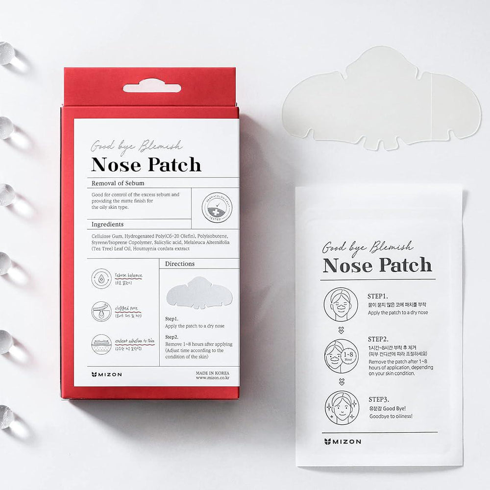 
                      
                        MIZON Good Bye Blemish Nose Patch 谜之芬去黑头去痘痘鼻贴 10ea
                      
                    